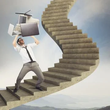 Overload businessman Stock Photos