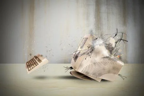 Overload computer Illustrazione stock