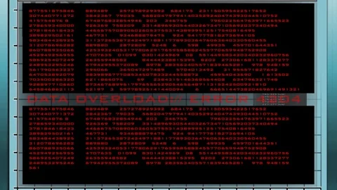 Overload Error text run Stock Footage 94878715