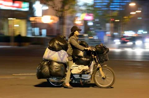 Overload mopped in Shanghai Stock Photos