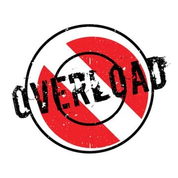 Overload rubber stamp Stock Illustration