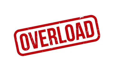 Overload Stamp. Overload Rubber grunge Stamp Seal Stock Illustration