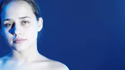 Overload stress double exposure glitch female Stock Footage 234437435