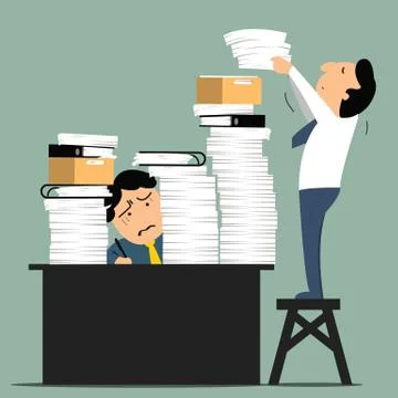 Overload work Stock Illustration