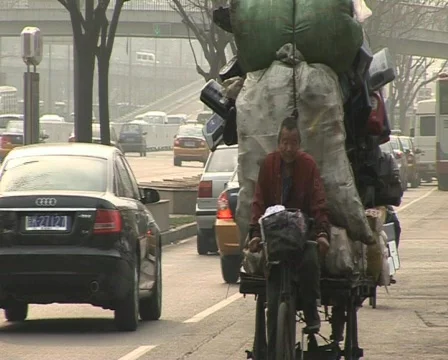  Overloaded Bicycle in beijing,  Stock Footage 337354