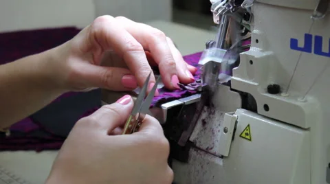 Overlock machine 1 Video stock 33311809