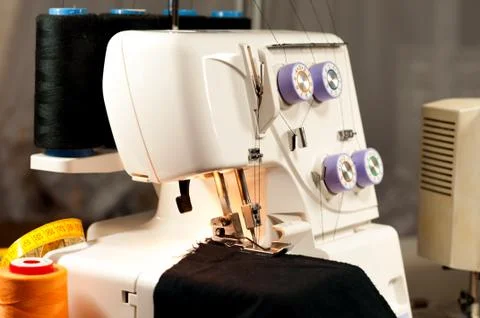Overlock prepared to work Stock Photos