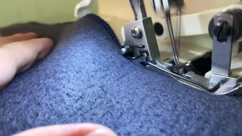 Overlock Sewing Machine. Stock Footage 257061815