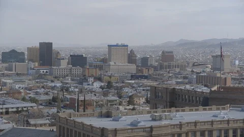 Overlook of downtown El Paso Vidéo 104266508