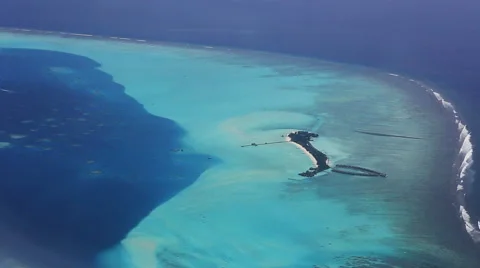 Overlook maldives Stock Footage 42121518