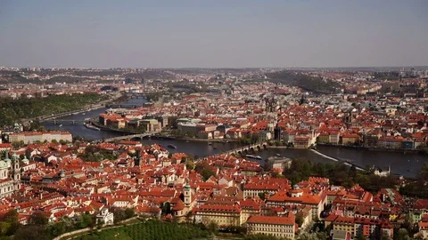 Overlook: Prague city Stock Footage 89380556