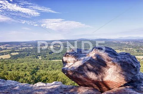 Overlook of virginia from bull mountain Stock Photos
