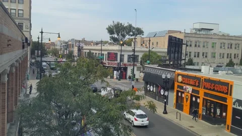 Overlooking Chicago - Brown Line CTA Train Vidéo 164497619