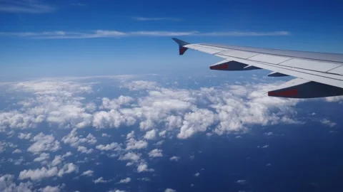 Overlooking clouds from a plane 스톡 동영상 159070219