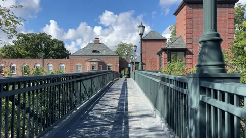 Overlooking the Commuter Train Platform Stock Footage 250277150