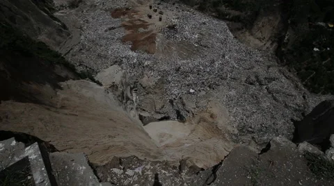 Overlooking Guatemala Dump Stock Footage 61158064