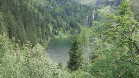 Overlooking Hüttensee Lake Stock Footage 202417760