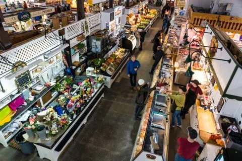 Overlooking the Market Stock Photos