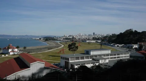 Overlooking presidio 1 Stock Footage 34422381