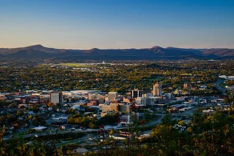 Overlooking Roanoke VA 스톡 사진