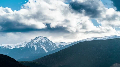 Overlooking Snow Mountain Stock-Footage 271234074