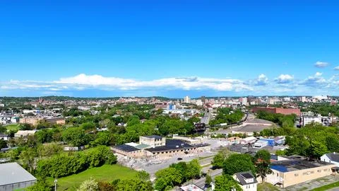 Overlooking the Surrounding - Syracuse, NY 库存照片