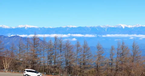 Overlooking on the top of Fuji Mountain Stock Footage 295758054