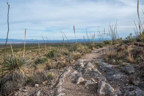 An overlooking view of Kartchner Caverns NP, Arizona Stock Photos