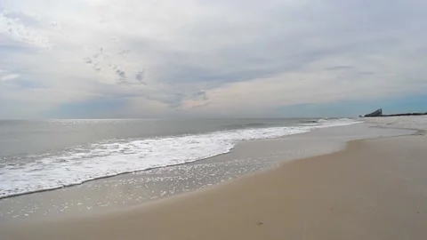 The overlooking view of the shore in Perdido Key State Park, Florida Stock Footage 158528253