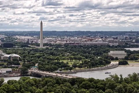 Overlooking Washington DC Stock Photos