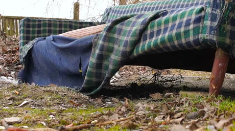 Overnight homeless 库存影片 63157793