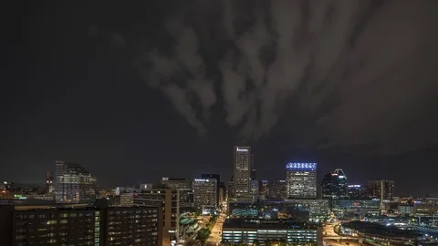 Overnight May Thunderstorm Timelapse Video stock 83840303
