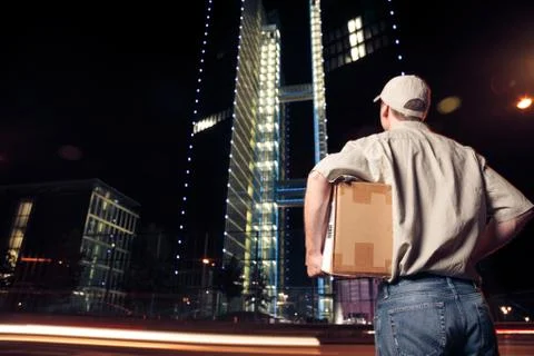 Overnight Parcel Delivery Stock Photos