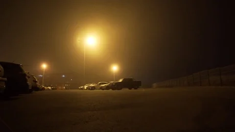Overnight Parking of vehicles Stock Footage 82752780