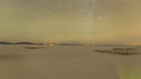 Overnight at White Sands Stock Footage 121172249
