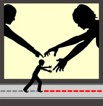 Overparenting Stock Illustration