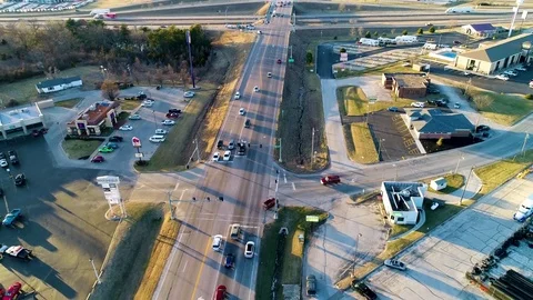 Overpass Aerial Stock Footage 75497072