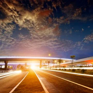 Overpass bridge Foto stock