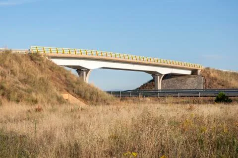 Overpass in a highway Stock Photos