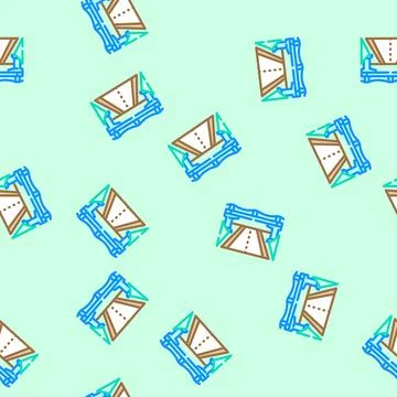 Overpass highway road vector seamless pattern Stock Illustration