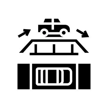 Overpass passage glyph icon vector illustration Stock-Illustration