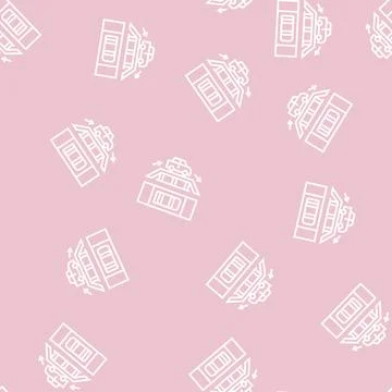 Overpass passage line seamless pattern Stock Illustration