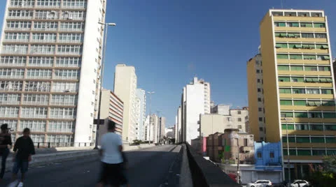 Overpass with people timelapse I Stock Footage 27202167