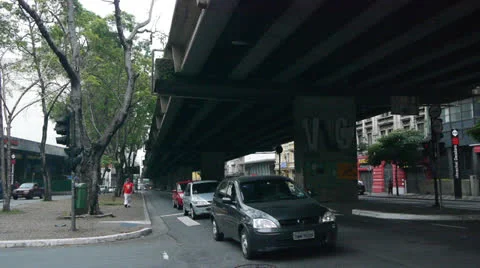 Overpass in Sao Paulo Stock Footage 27207131