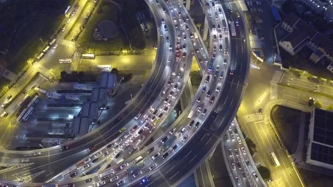 Overpass in Shanghai Stock Footage 124762607