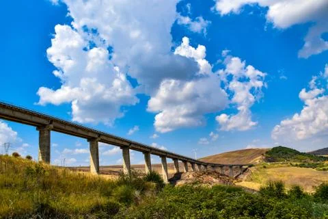 Overpass through the valley Stock Photos