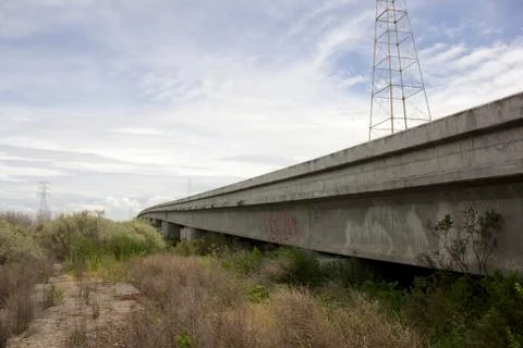 Overpass with vanishing point Stock Photos