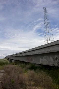 Overpass with vanishing point Stock Photos
