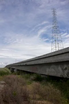 Overpass with vanishing point Stock Photos