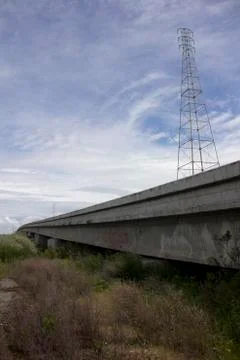 Overpass with vanishing point Stock Photos